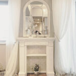 マントルピース フレンチスタイル タイル張り仕上げ フレンチ