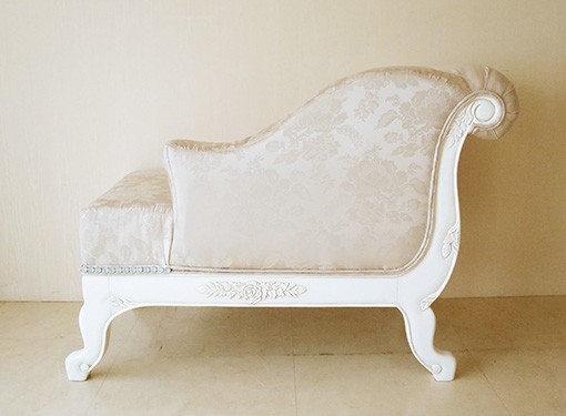 薔薇の令嬢ソファ W100cm マダム・ココ色｜木製ソファ（カウチ）（椅子