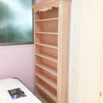 造り付け家具 ブックシェルフ シェルの彫刻 ピンクベージュ色 パターン２のサムネイル
