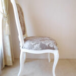 ラ・シェル ダイニングチェア オードリーリボンの彫刻 リボンと