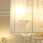 シャンデリア シェード ジュピター ホワイト 5灯｜シャンデリア