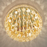 ロココ調ホワイトシャンデリア 9灯 シーリング ボールシャンデリア 雫 9灯｜シャンデリア（照明器具