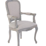 シャビーシック サラ アームチェア グレーラスティック色 シャビー
