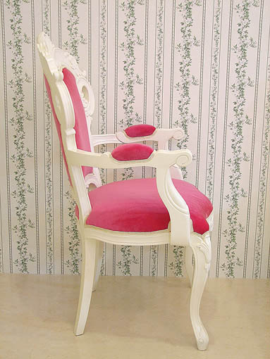 アームチェア　プリンセス　エレガント　椅子　チェア　猫脚サイズ容量