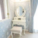 専用　ドレッサー① フレンチ ローズドレッサー W70cm 1面鏡 引出し3杯 ホワイト色