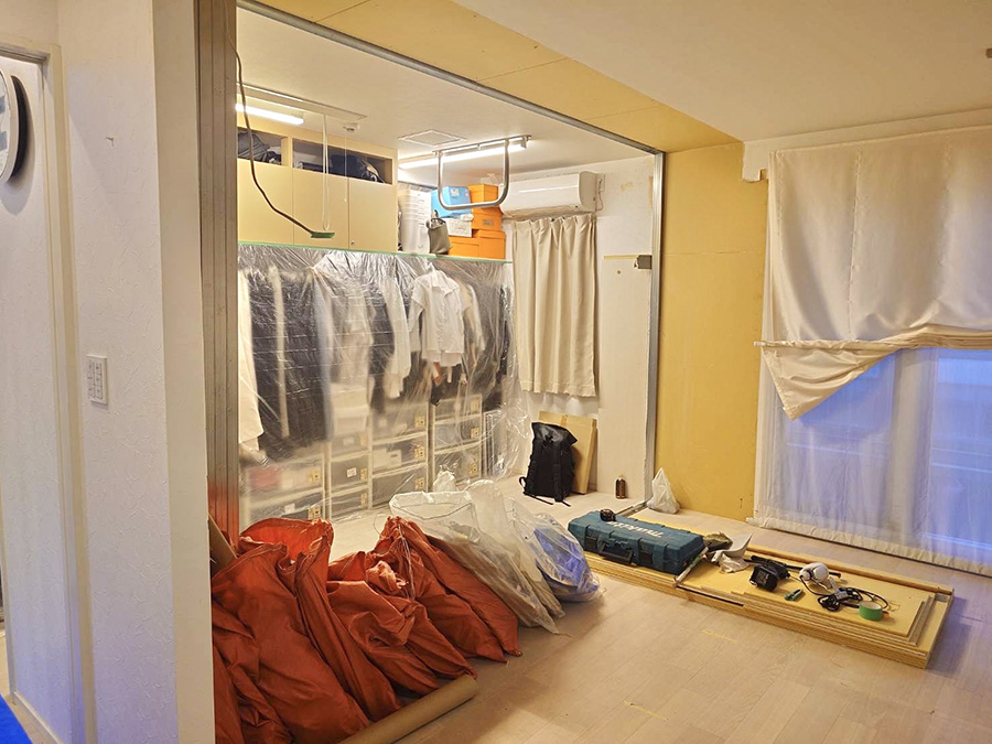 リフォーム途中の風景