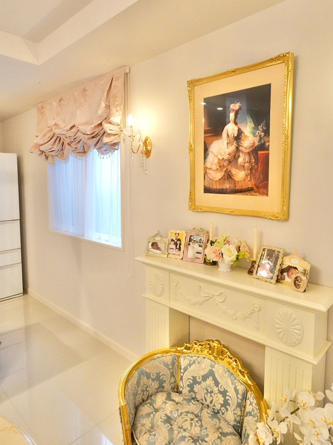ロココ調マントルピース クラシックインテリア