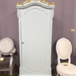 アウトレット ショーケース W77cm 高さ200cm ミントブルー＆ゴールドのサムネイル